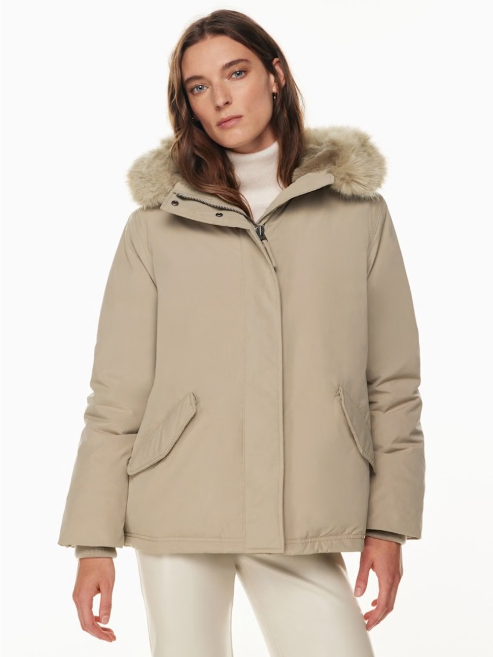 Wilfred Fluent Taupe Mont Blanc Parka